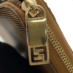 Fendi Long Wallet Round Zip Leather 8M0024 FENDI Gold