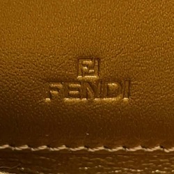 Fendi Long Wallet Round Zip Leather 8M0024 FENDI Gold