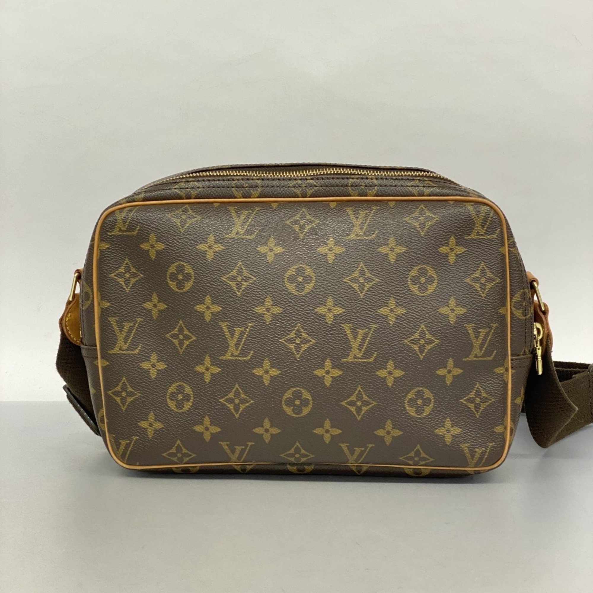 Louis Vuitton Shoulder Bag Monogram Reporter PM M45254 Brown Ladies