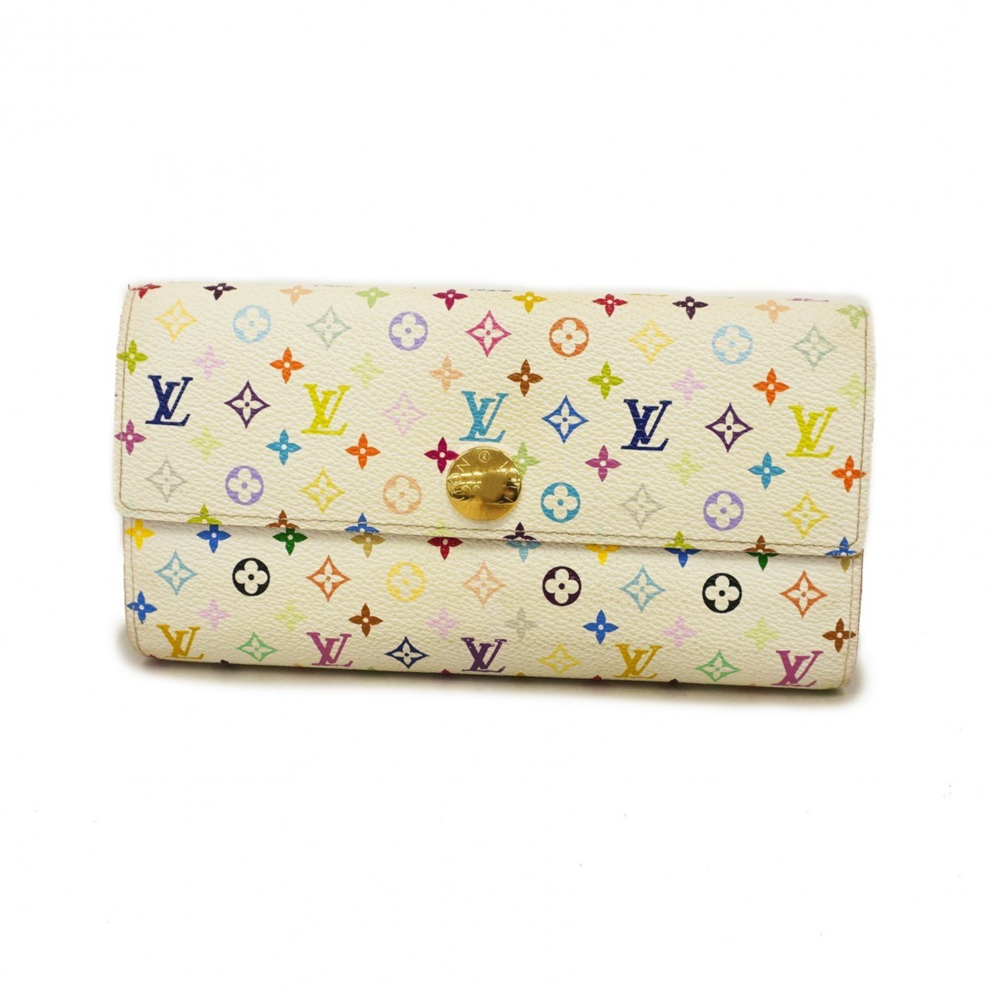 Louis Vuitton Long Wallet Monogram Multicolor Portefeuille Sarah M93744 Bron Rich Ladies