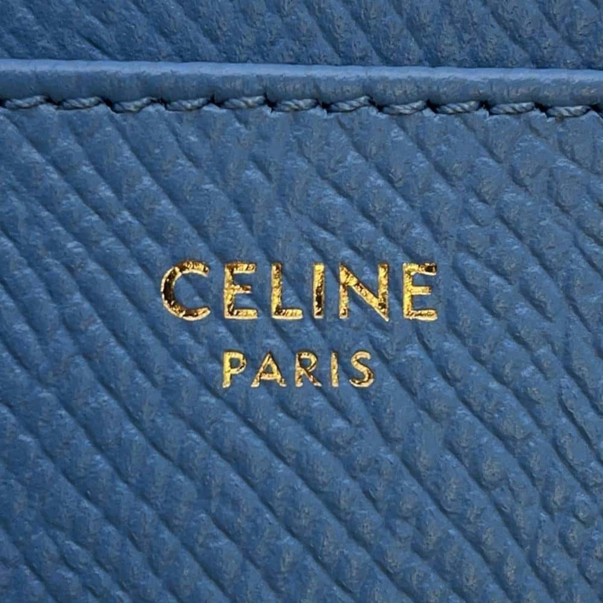 Celine Business Card Holder/Card Case with Zipper Calfskin 10F99 CELINE Coin Purse