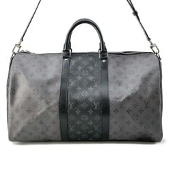 Louis Vuitton Boston Bag Monogram Eclipse Reverse Keepall Bandouliere 50 M45392 2way Shoulder Black