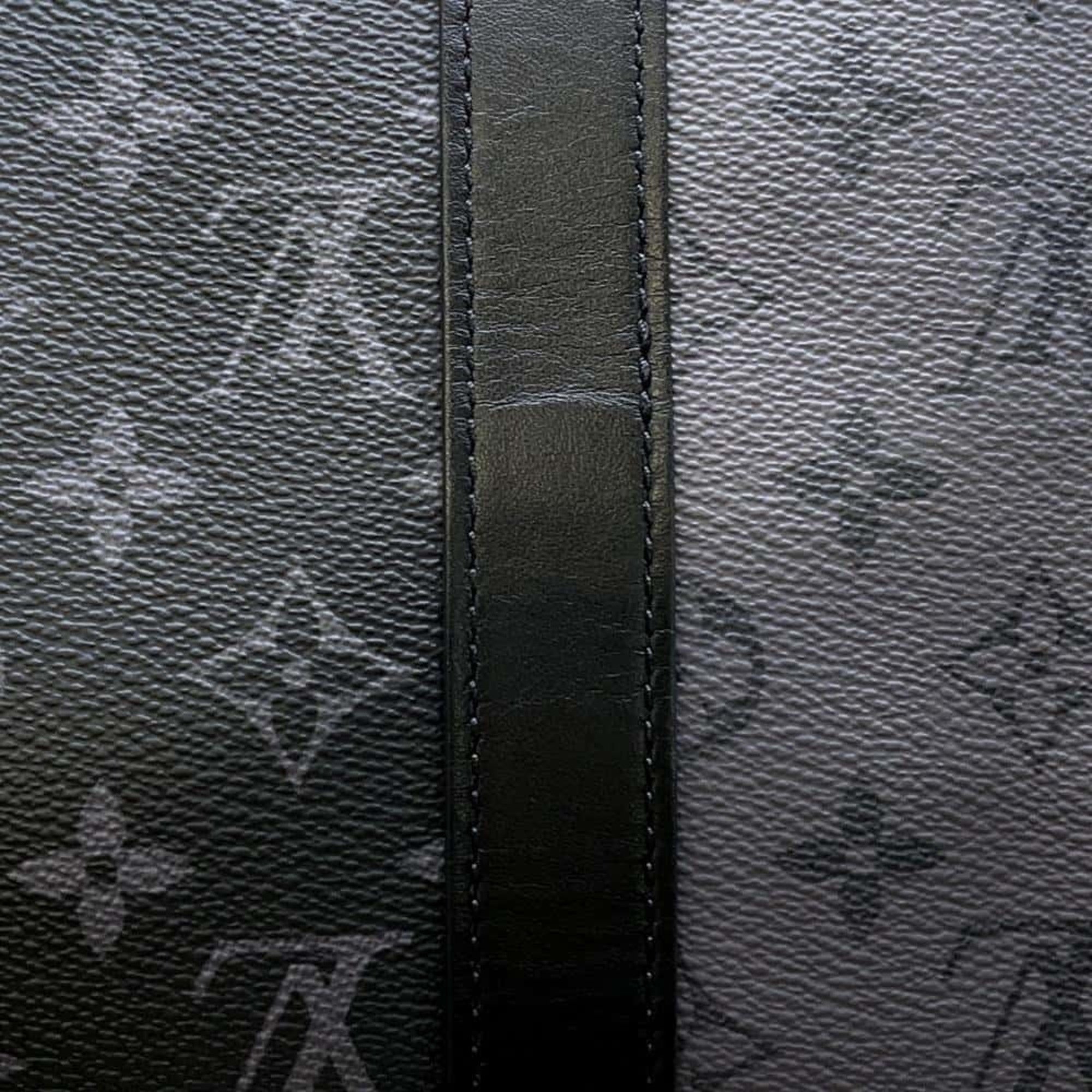 Louis Vuitton Boston Bag Monogram Eclipse Reverse Keepall Bandouliere 50 M45392 2way Shoulder Black