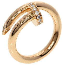 Cartier Juste un Cle Diamond #47 Ring, K18 Pink Gold, Women's, CARTIER