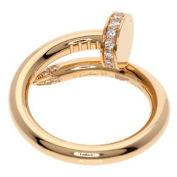 Cartier Juste un Cle Diamond #47 Ring, K18 Pink Gold, Women's, CARTIER