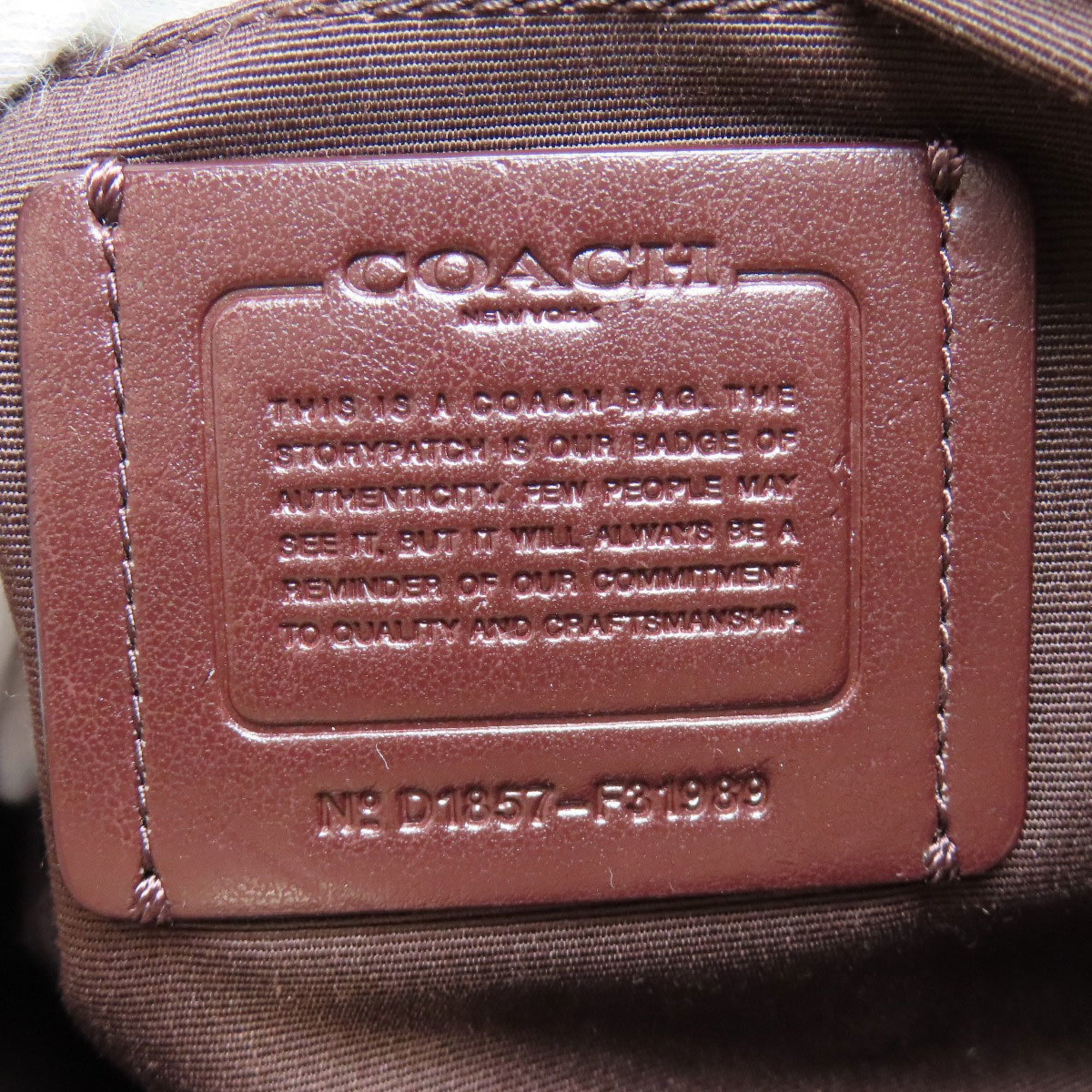 Coach F31989 Handbag Leather Women's COACH