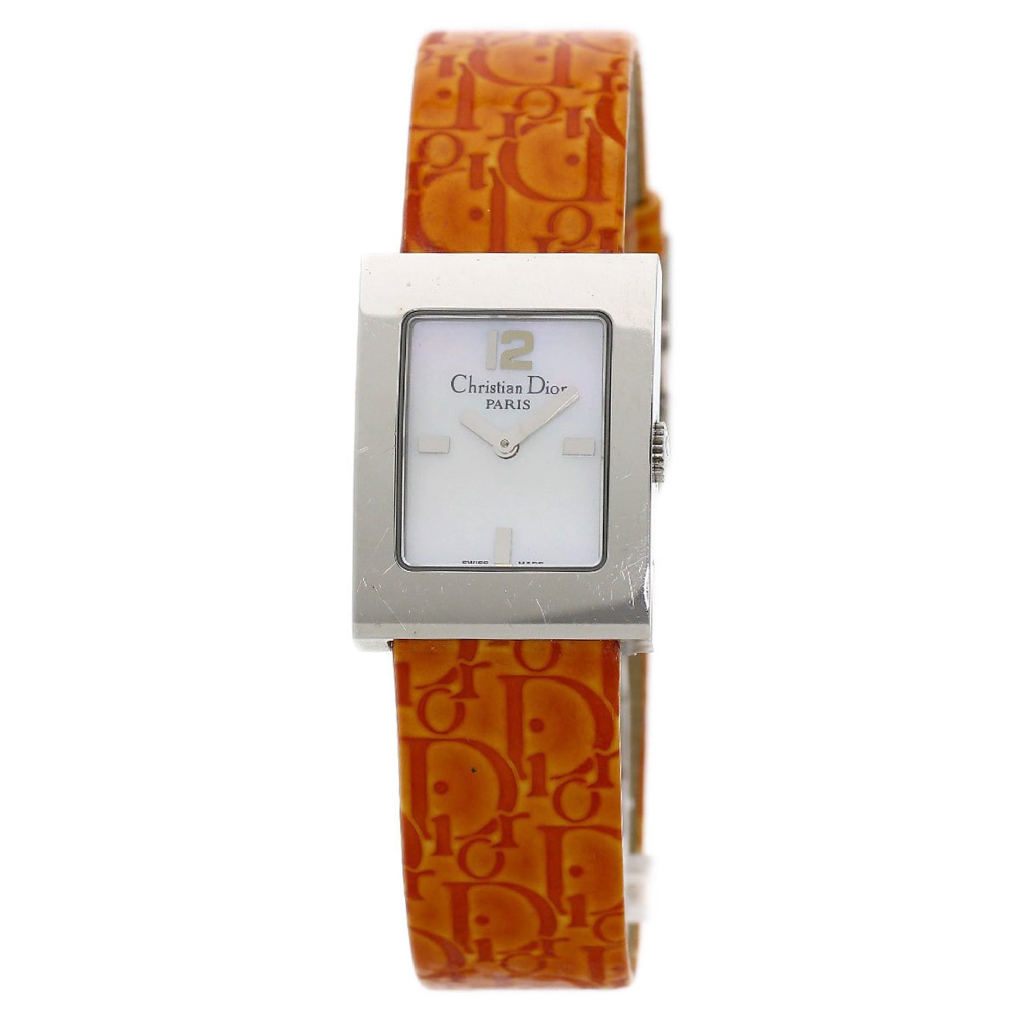 Christian Dior D78-109 Malice Watch Stainless Steel Leather Women's CHRISTIAN DIOR