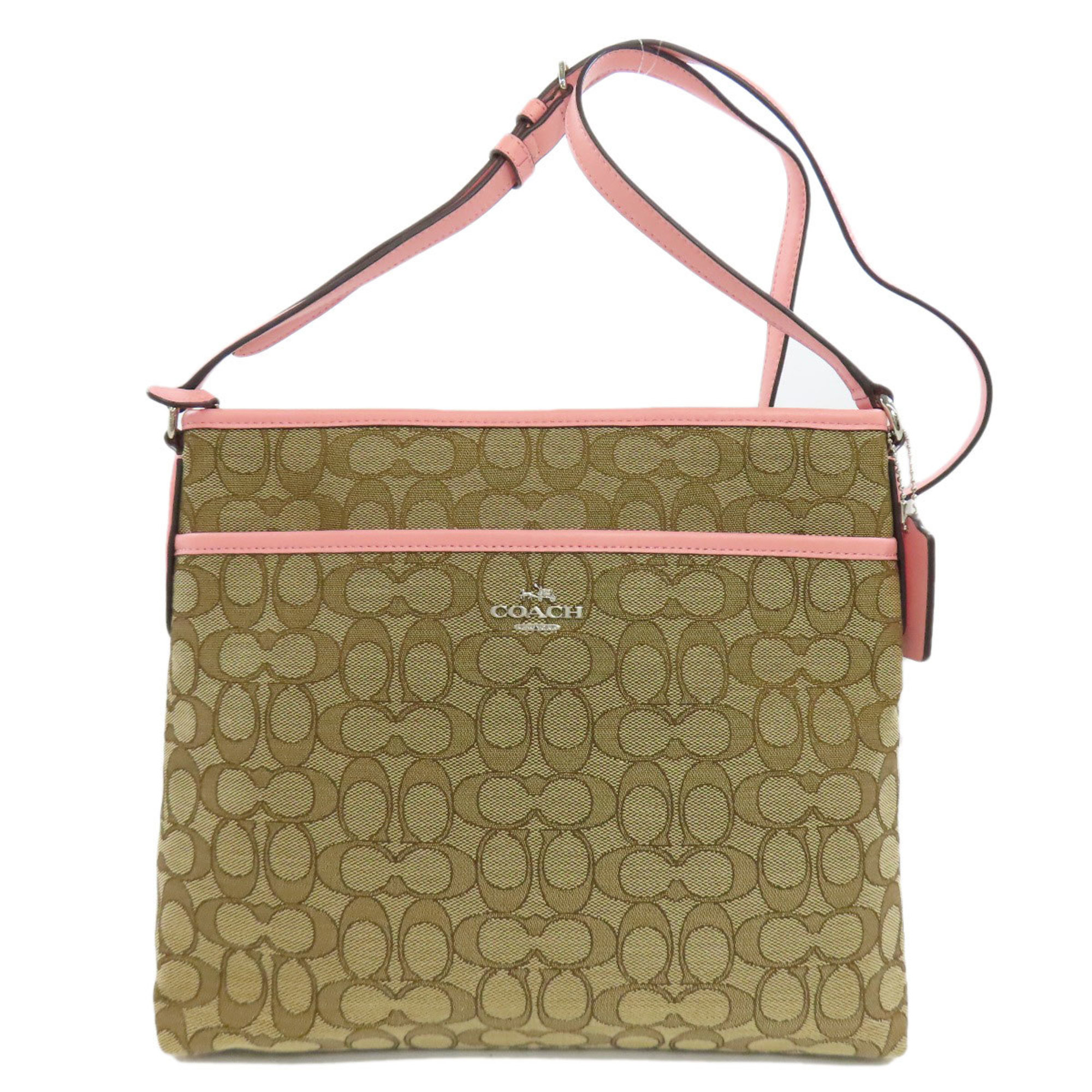 Coach F58285 Signature Shoulder Bag Canvas Women's COACH