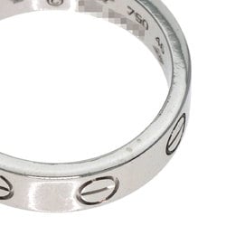 Cartier Love Ring 1P Diamond #46 K18 White Gold Women's CARTIER