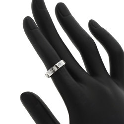 Cartier Love Ring 1P Diamond #46 K18 White Gold Women's CARTIER