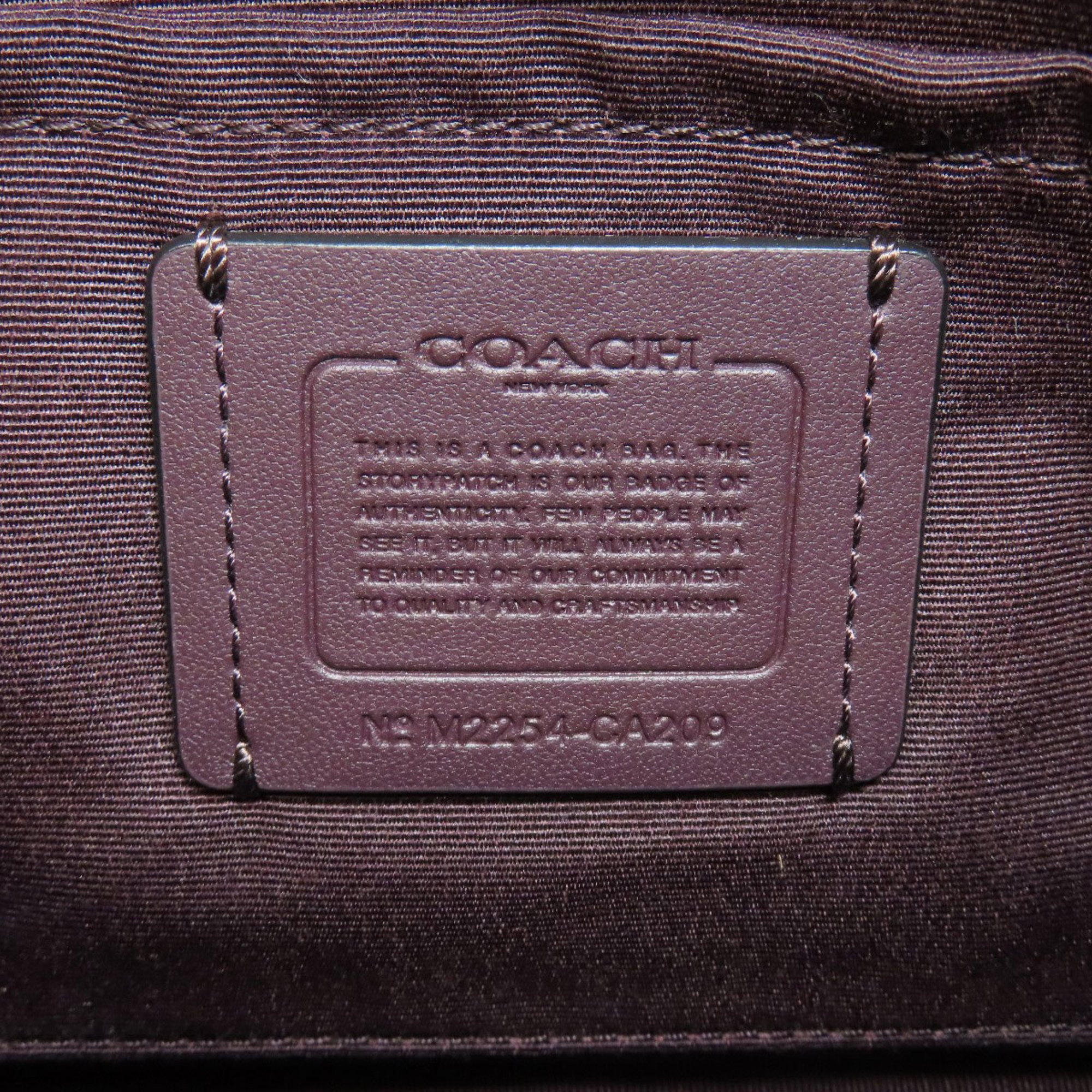 Coach CA209 Handbag Leather Women's COACH