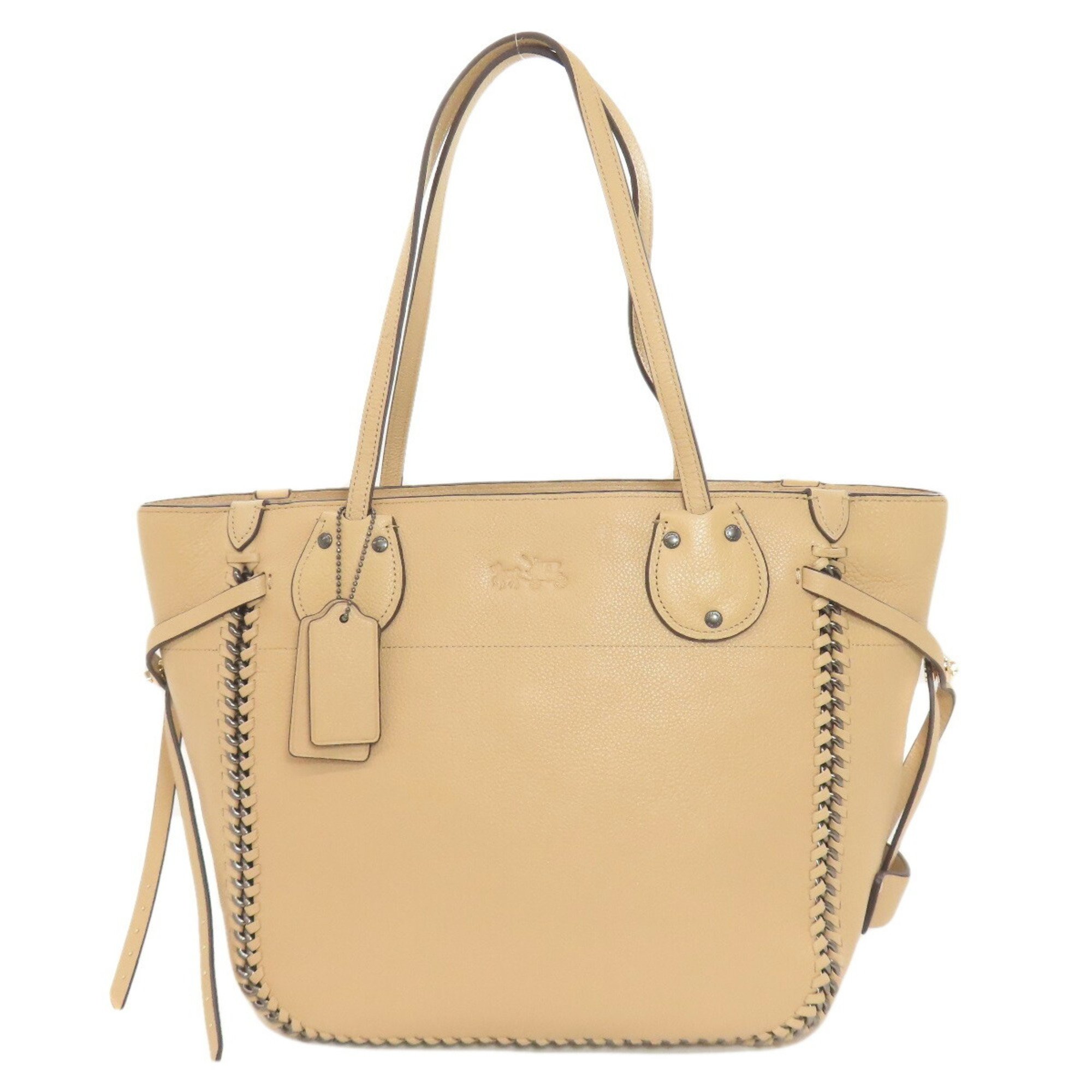 Coach 34398 Tatum Whiplash Tote Bag Leather Women's COACH