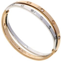 Cartier Love Bracelet Diamond #16 K18 White Gold K18PG Women's CARTIER