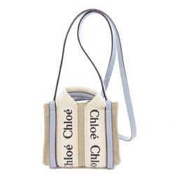 Chloé Chloe Woody Nano Handbag Canvas Women's CHLOE