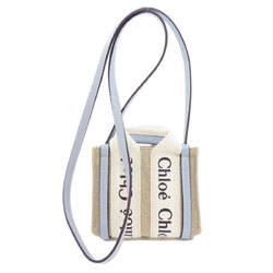 Chloé Chloe Woody Nano Handbag Canvas Women's CHLOE