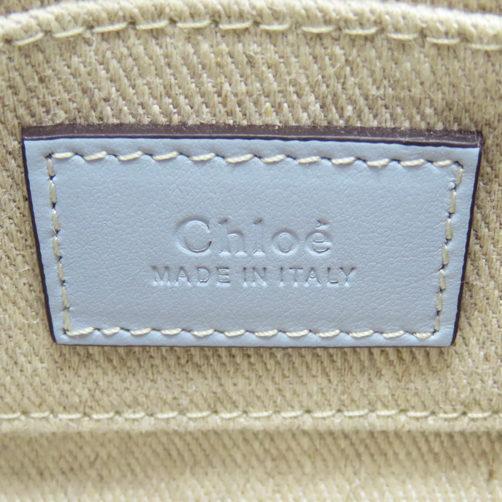 Chloé Chloe Woody Nano Handbag Canvas Women's CHLOE