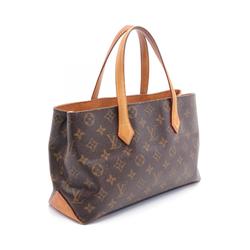 LOUIS VUITTON Wilshire PM Handbag Bag Coated Canvas Leather Monogram Women's Brown M45643