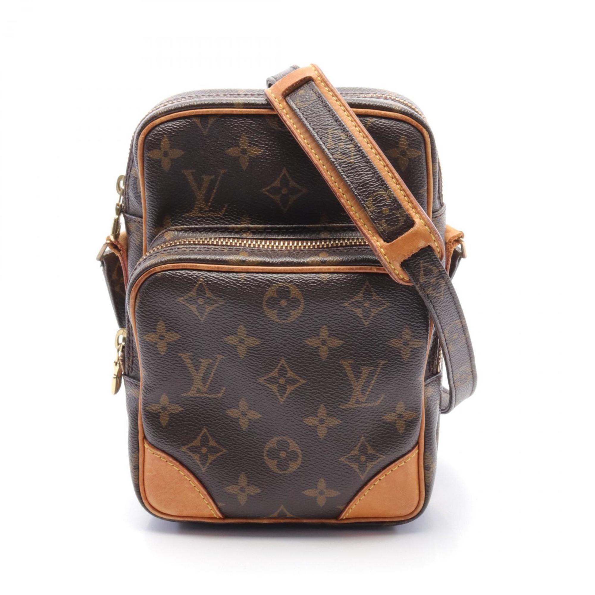 Louis Vuitton LOUIS VUITTON Amazon Shoulder Bag Coated Canvas Leather Monogram Women's Brown M45236