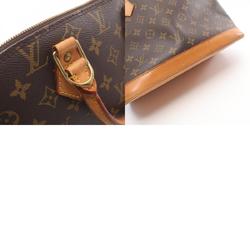 Louis Vuitton Alma PM Monogram Handbag Bag Coated Canvas Leather Women's Brown M51130