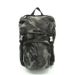 PRADA TESSUTO CAMOUFL Rucksack Backpack Bag Nylon Men's Green Multicolor V135