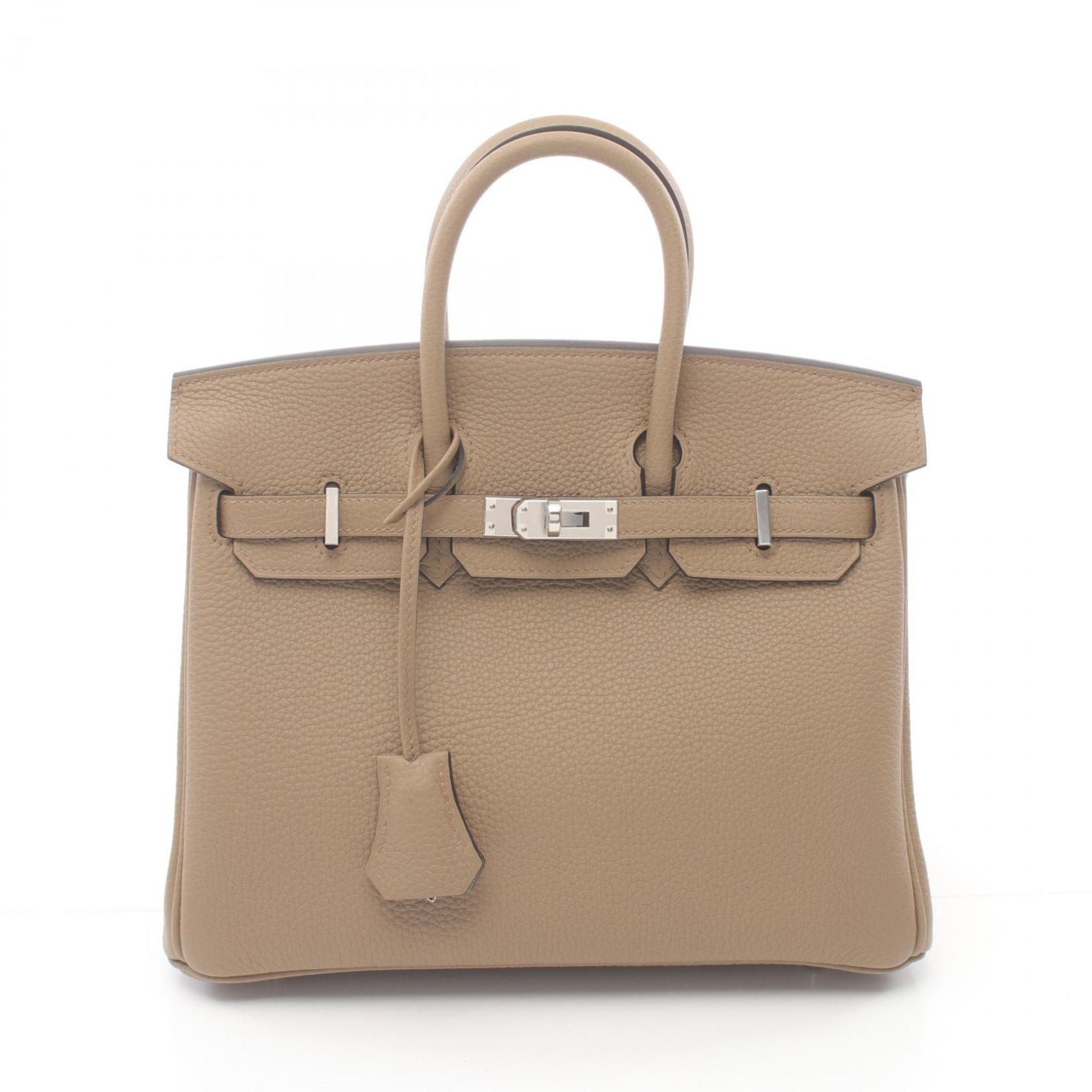 Hermes HERMES Birkin 25 Beige Marfa Handbag Bag Togo Women's 041344CK