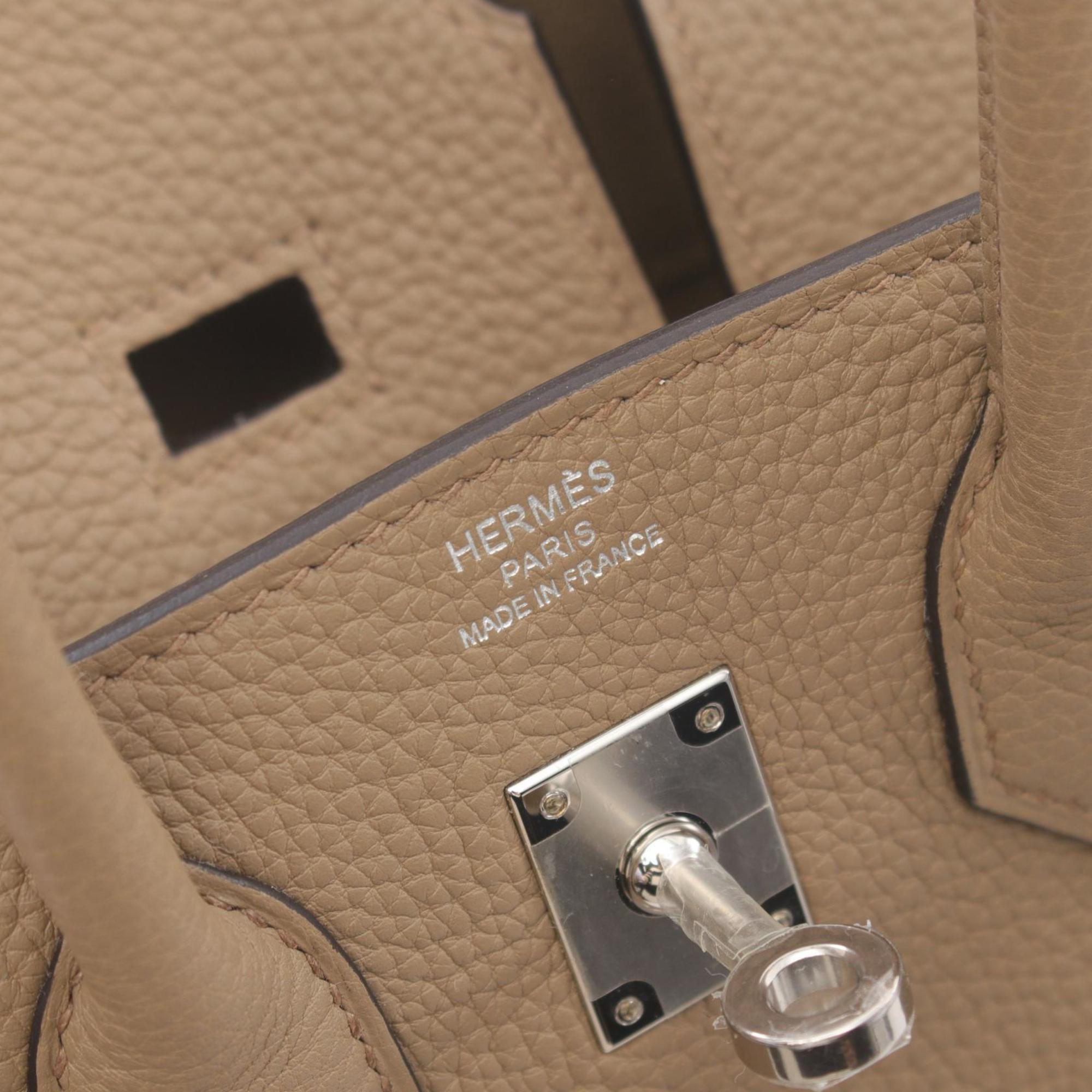 Hermes HERMES Birkin 25 Beige Marfa Handbag Bag Togo Women's 041344CK