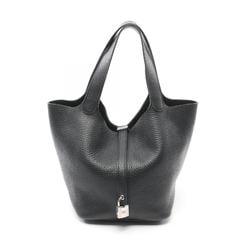 Hermes HERMES Picotin Lock MM Handbag Bag Taurillon Clemence Women's Black