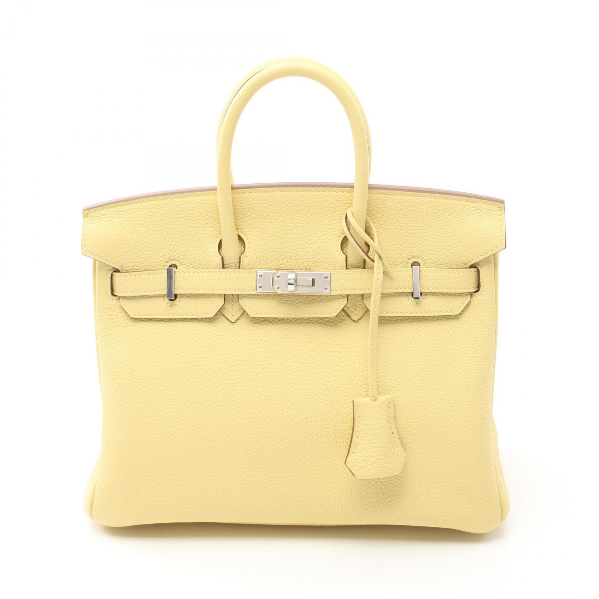 Hermes HERMES Birkin 25 Limoncello Handbag Bag Togo Women's Yellow 041344CK