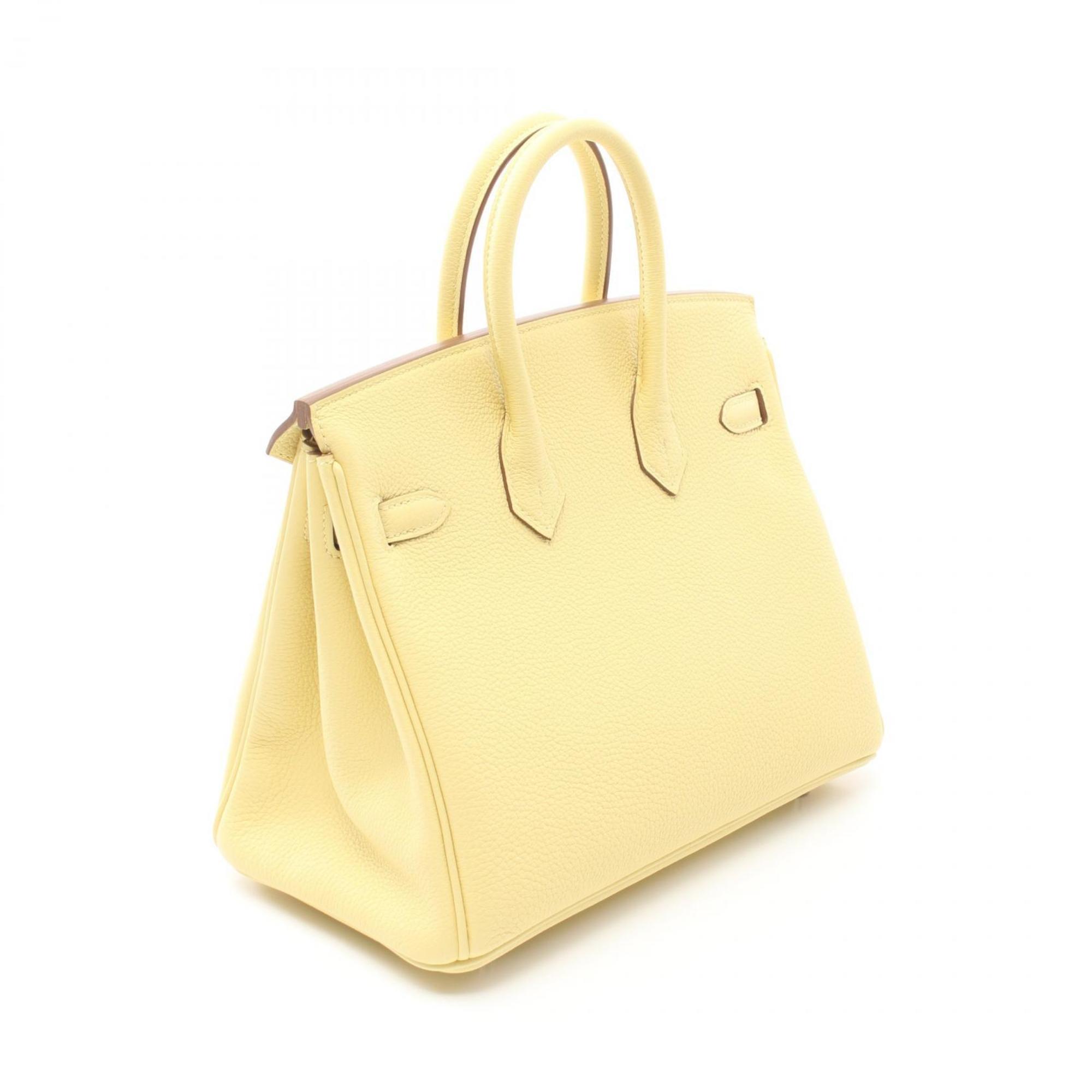 Hermes HERMES Birkin 25 Limoncello Handbag Bag Togo Women's Yellow 041344CK