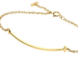 Tiffany T Smile Small Bracelet, 18K Yellow Gold, Women's, TIFFANY&Co.