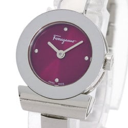 Salvatore Ferragamo FQ5 Watch Stainless Steel SS Ladies