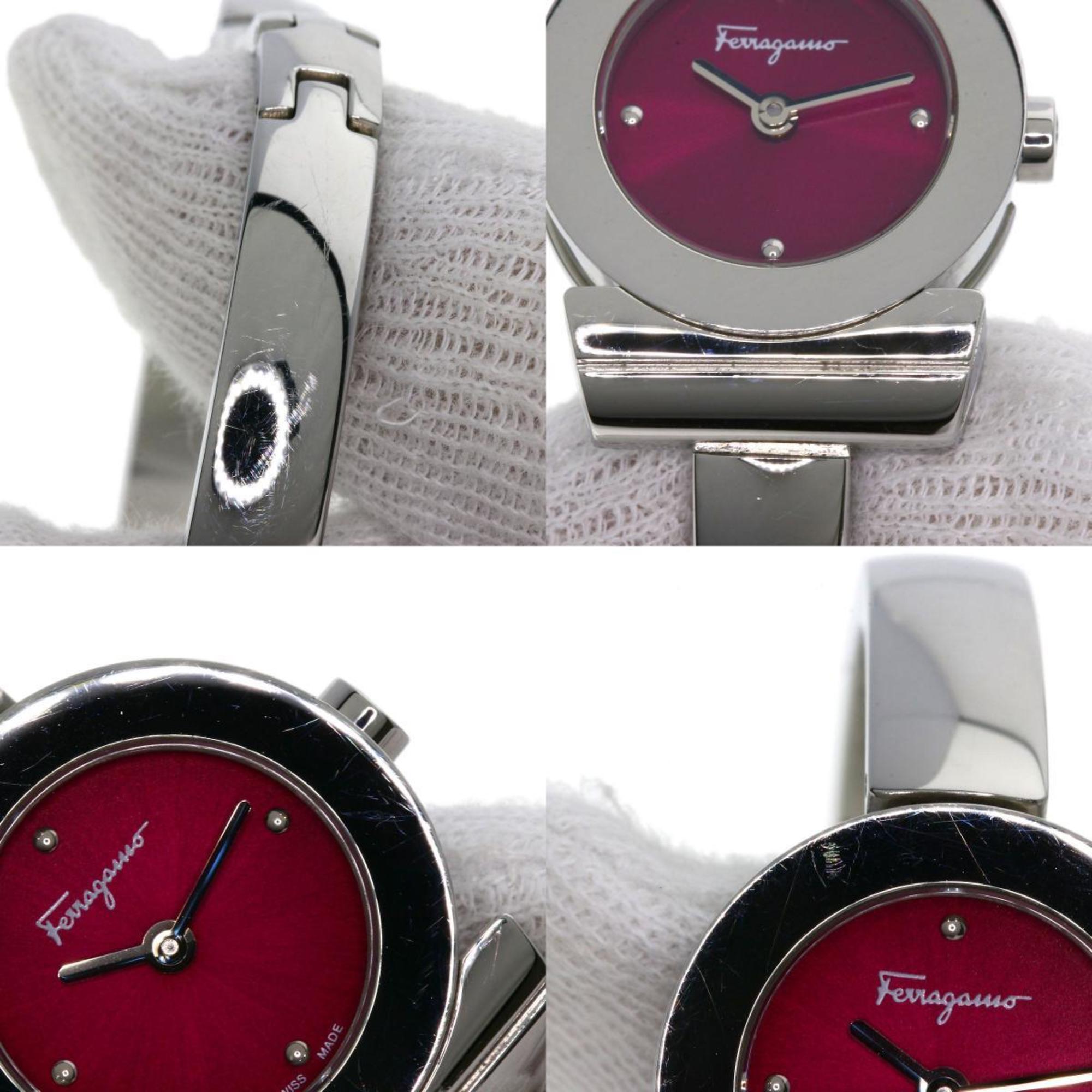 Salvatore Ferragamo FQ5 Watch Stainless Steel SS Ladies