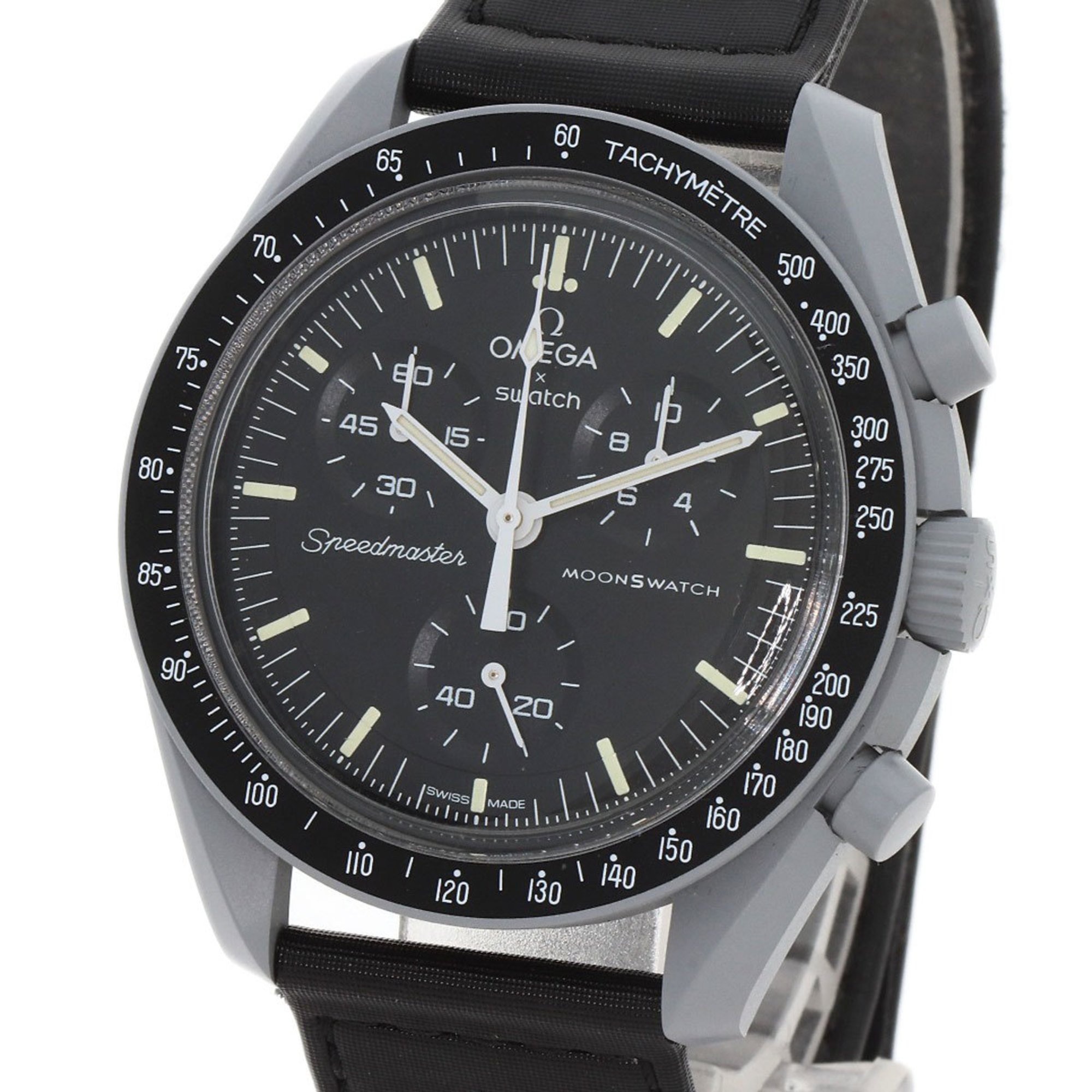 Swatch Omega Mission to the Moon Ceramic Nylon Men's Watch