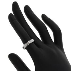 BVLGARI Double 1P Diamond Ring, 18K White Gold, Women's