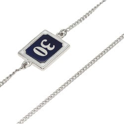 Dior Homme Enamel Shell Necklace K18 White Gold Women's