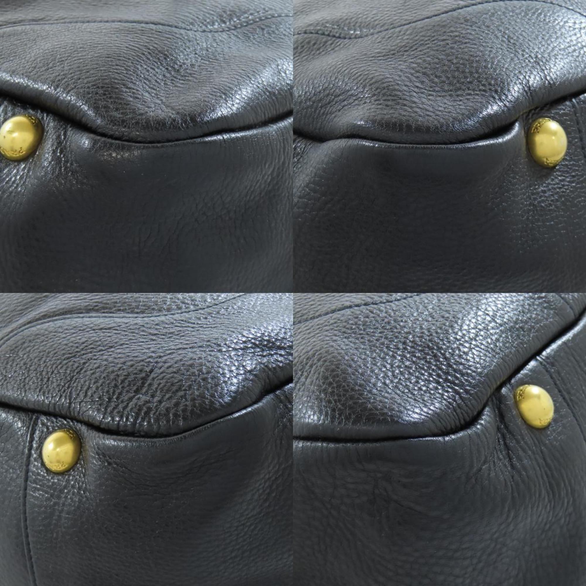 Prada metal tote bag leather women's PRADA