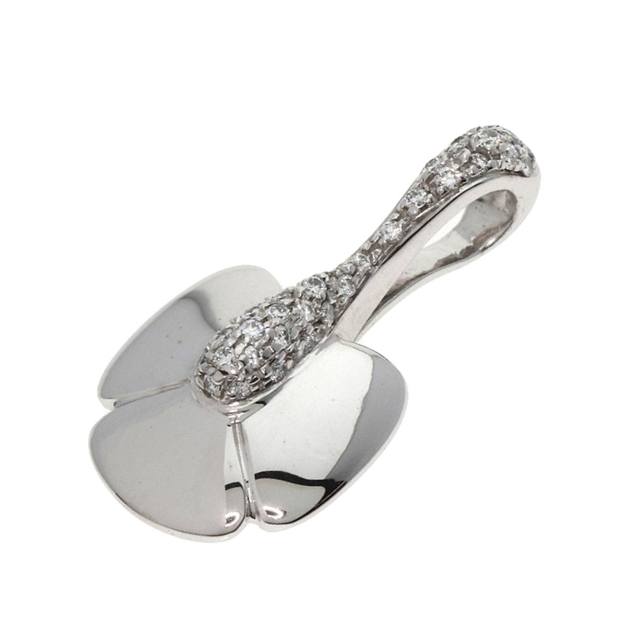 Chaumet Diamond Pendant Top K18 White Gold Women's