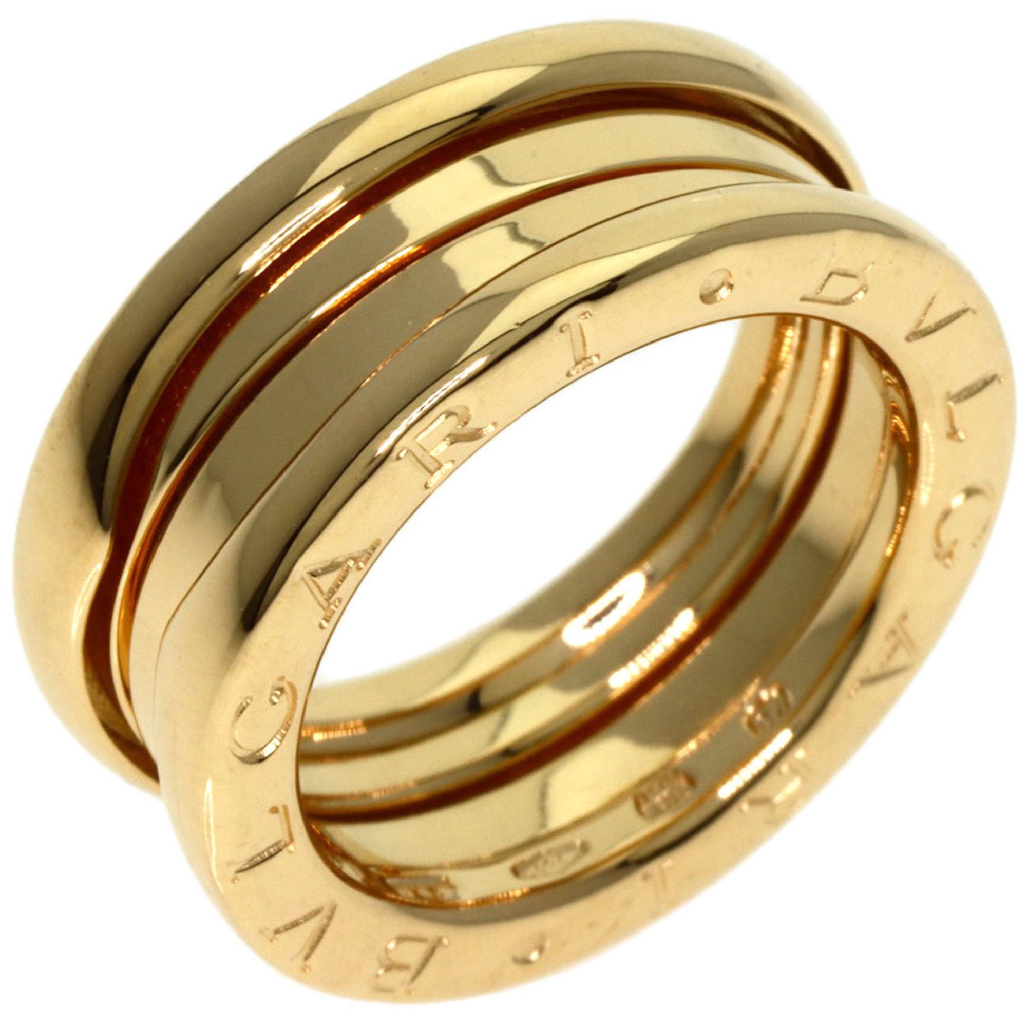 BVLGARI B-zero1 B-zero One 2-band #49 Ring, K18 Yellow Gold, Women's