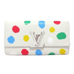 Louis Vuitton M81890 Portefeuille Capucines Yayoi Kusama Collaboration Long Wallet Taurillon Leather Women's LOUIS VUITTON