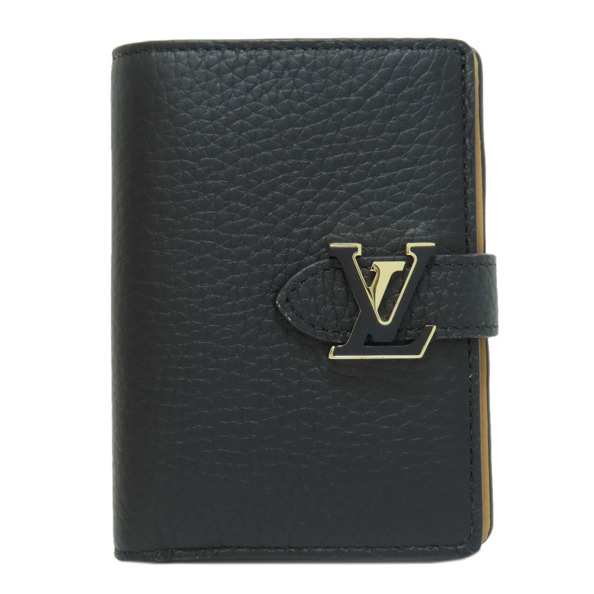 Louis Vuitton M81561 Vertical Wallet Compact Bi-fold Taurillon Leather Women's LOUIS VUITTON