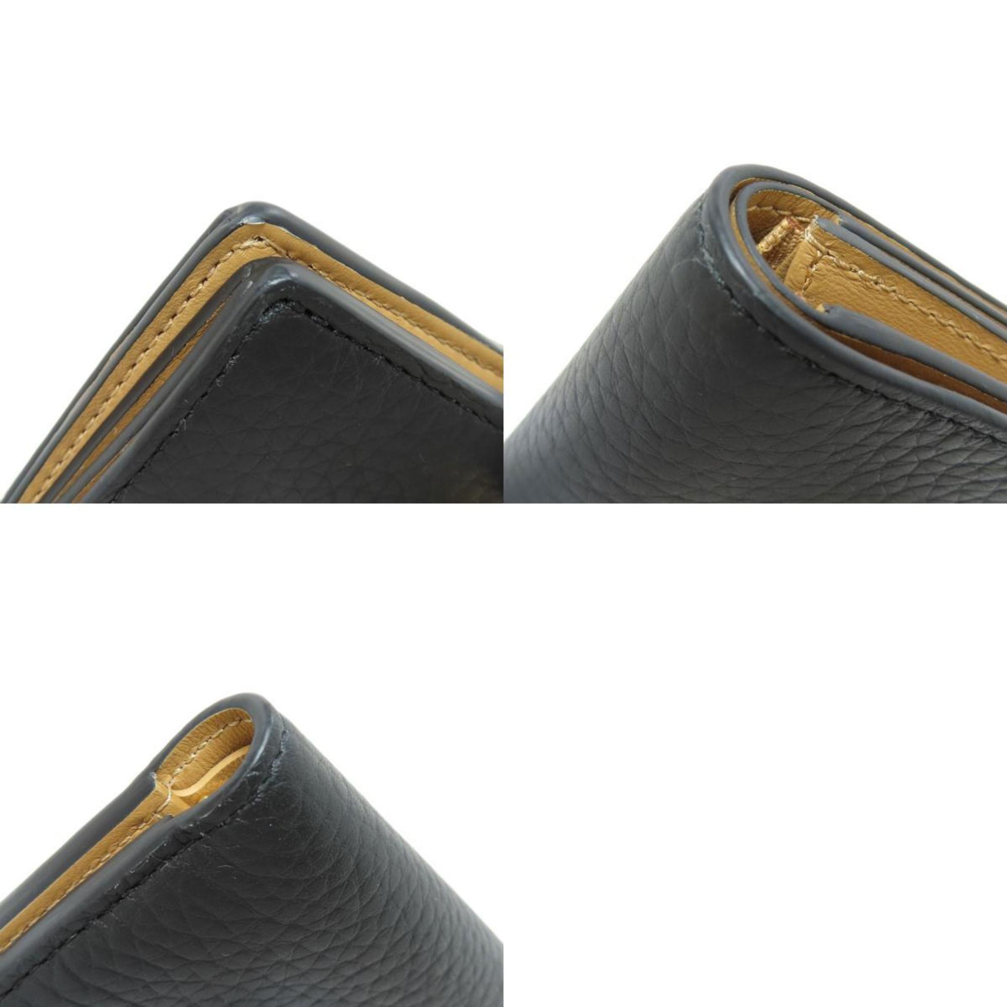 Louis Vuitton M81561 Vertical Wallet Compact Bi-fold Taurillon Leather Women's LOUIS VUITTON