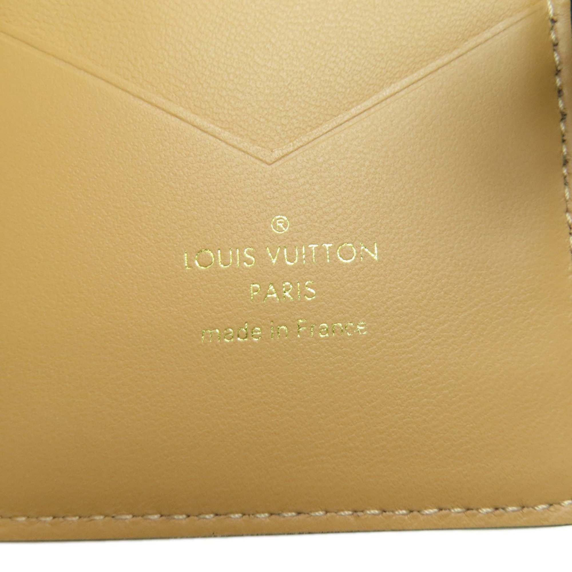 Louis Vuitton M81561 Vertical Wallet Compact Bi-fold Taurillon Leather Women's LOUIS VUITTON