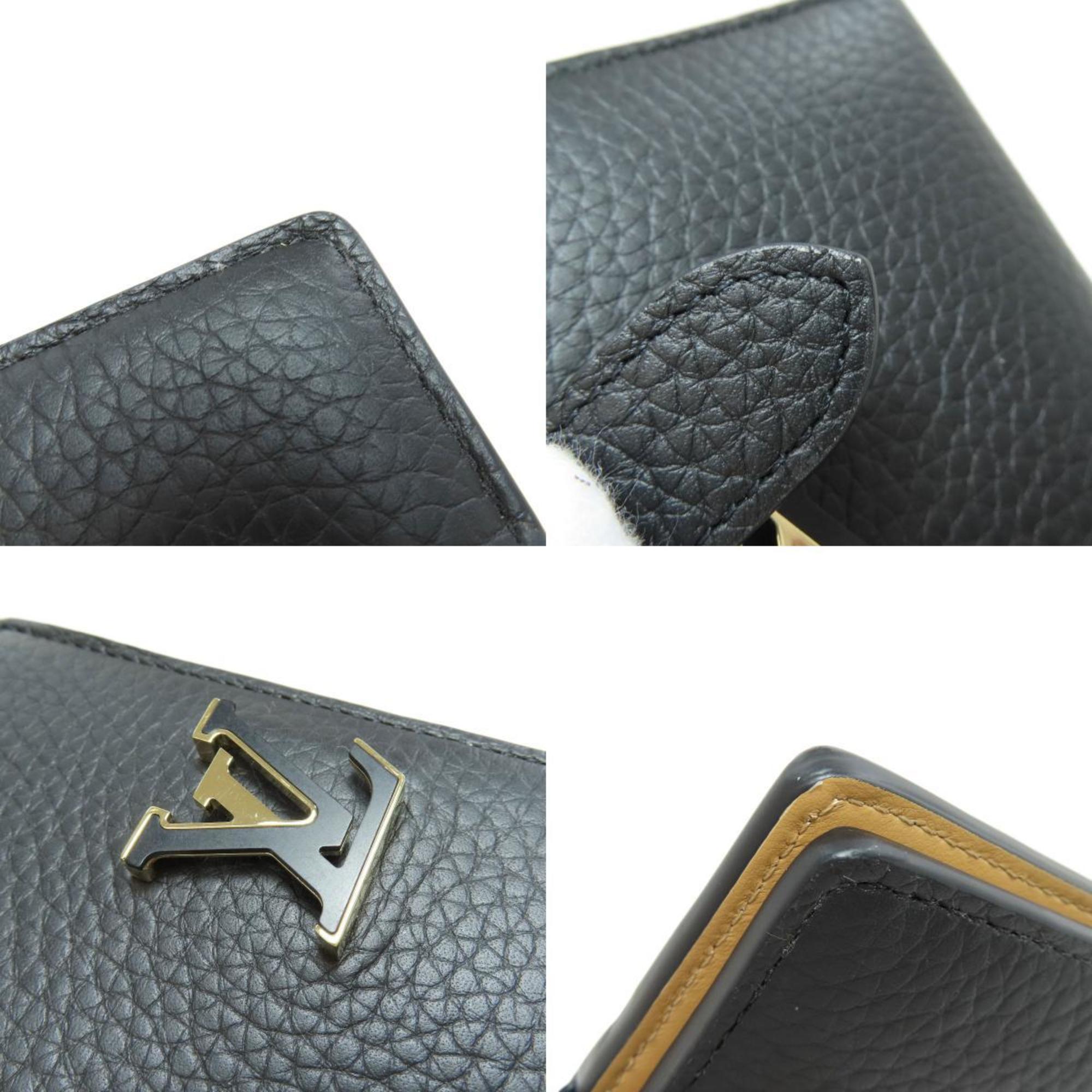 Louis Vuitton M81561 Vertical Wallet Compact Bi-fold Taurillon Leather Women's LOUIS VUITTON