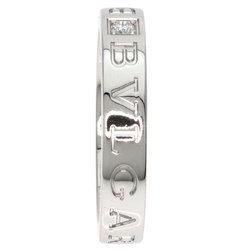 BVLGARI Double 1P Diamond Ring, 18K White Gold, Women's