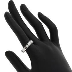 BVLGARI Double 1P Diamond Ring, 18K White Gold, Women's