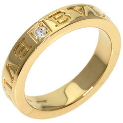 BVLGARI Double 1P Diamond Ring, 18K Yellow Gold, Women's