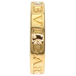 BVLGARI Double 1P Diamond Ring, 18K Yellow Gold, Women's