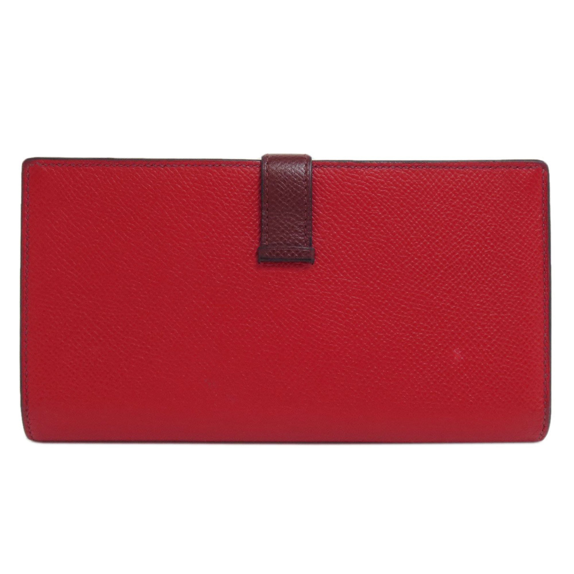 Hermes Bearn Soufflet Long Wallet Epson Women's HERMES