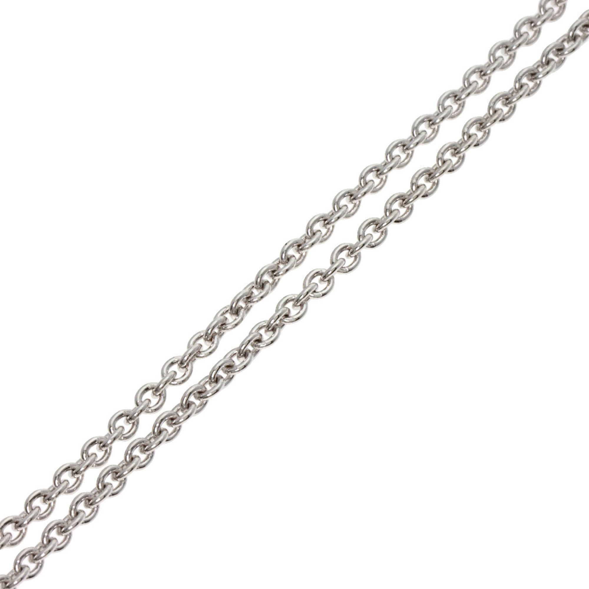 BVLGARI Chain 41cm Necklace K18 White Gold Women's