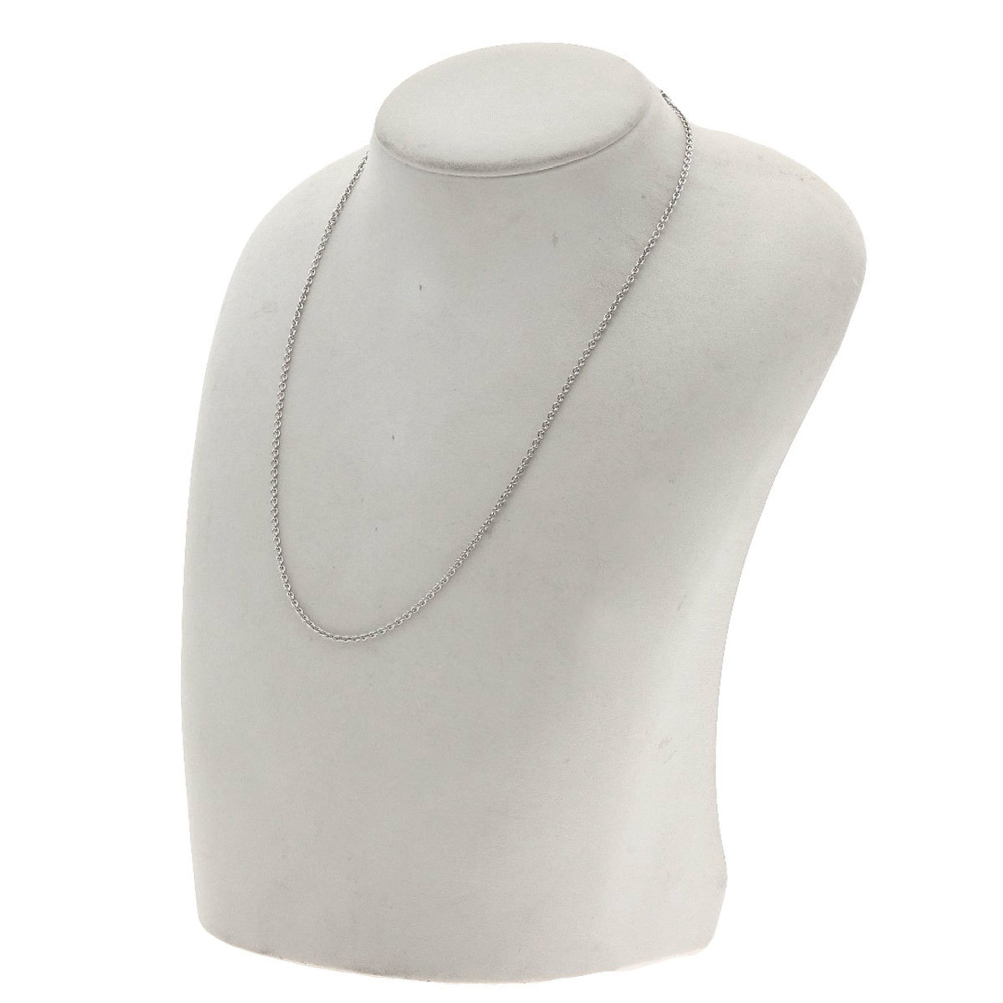 BVLGARI Chain 41cm Necklace K18 White Gold Women's